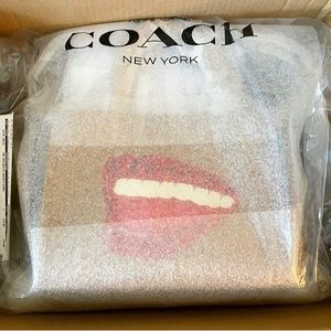 Brand New Unopended Coach Rogue / Tom Wesselmann Camel Colored Rogue Large Lip